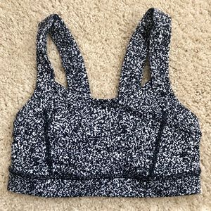 Lululemon Black And White Sports Bra